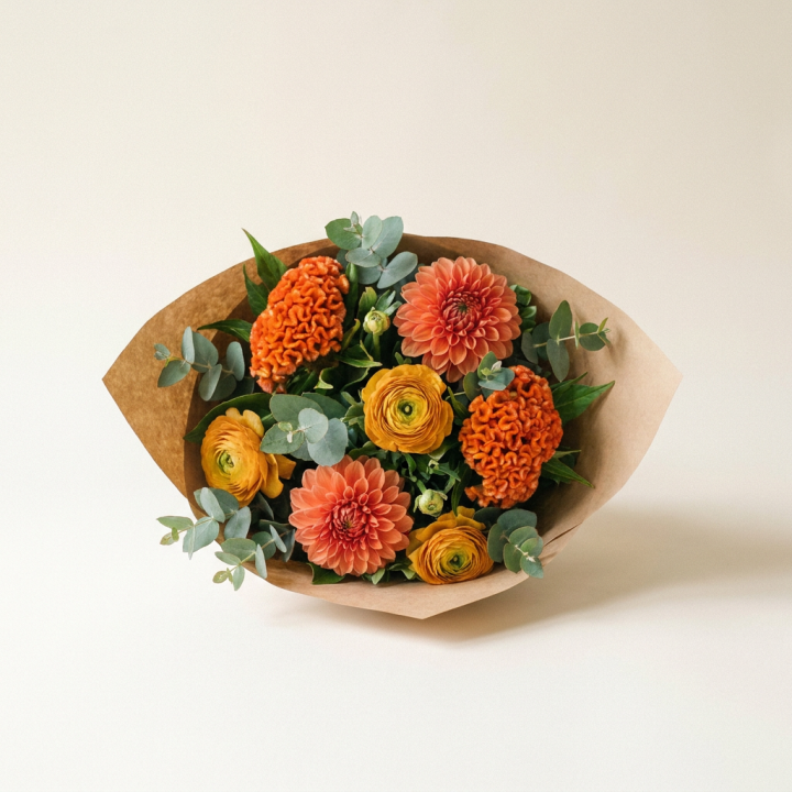 Soleil célosie — Bouquet rond